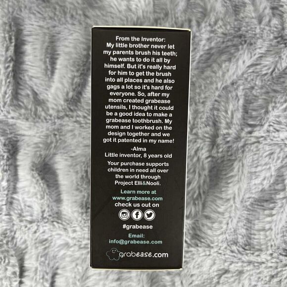 Grabease Baby Toothbrush Stage 1 BPA Free Double-Sided Teether Finger Brush - Picture 3 of 5